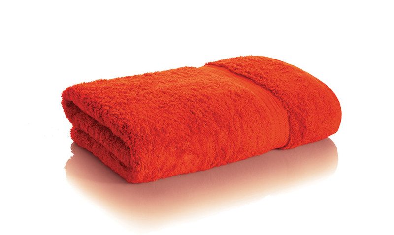 Organic Bamboo Towel Set - Soft & Absorbent Bath & Beach Towels - Blood Orange Color - Perfect for Spa, Pool, Gym & Travel