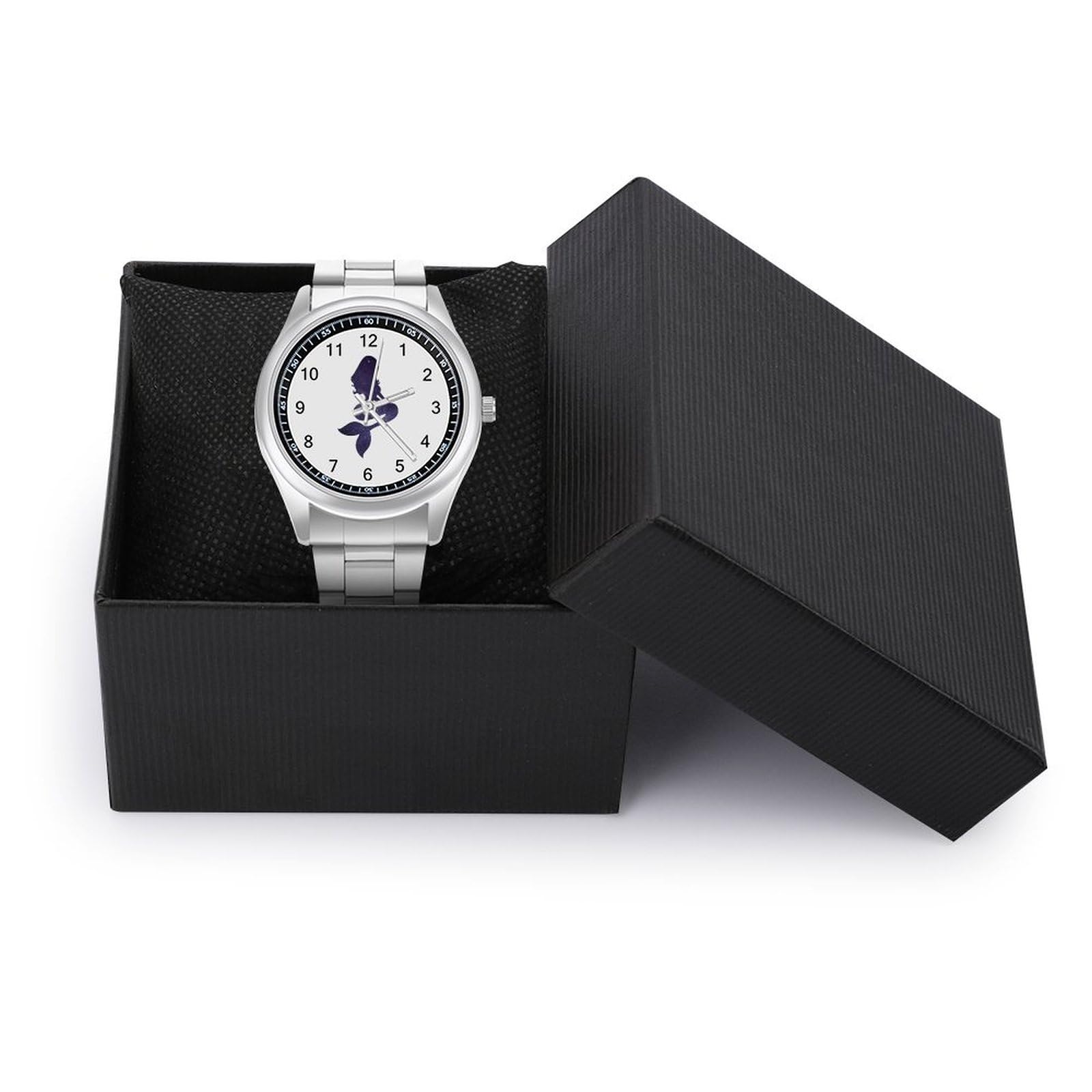 Galaxy Mermaid Men's Casual Wrist Watch - Classic Business Dress Watch with Large Face for Work, Gym & Everyday Use - Perfect for Office, Formal Events & Sports Activities