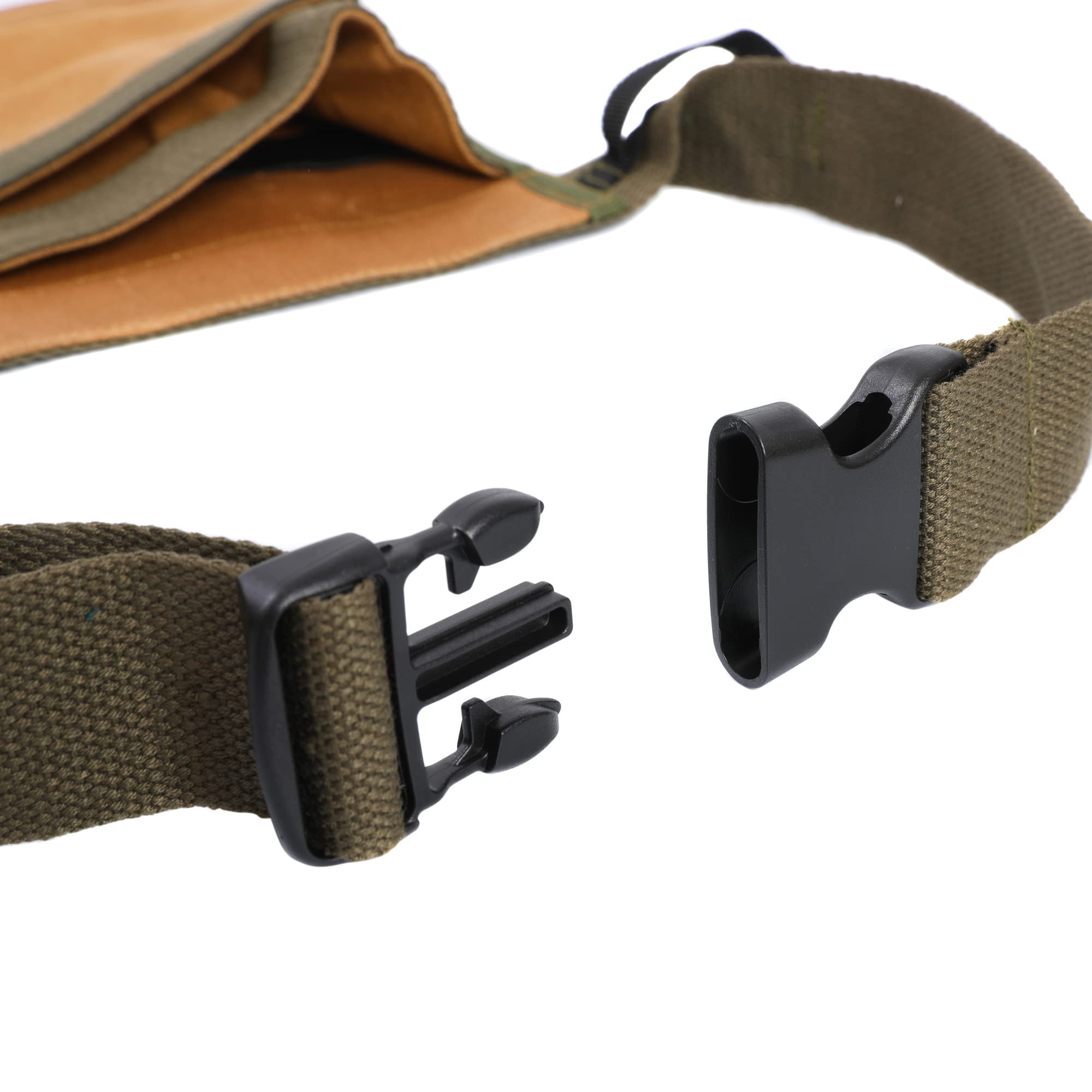 Heavy Duty 16OZ Waxed Canvas Tool Bag - Adjustable Waist Pouch for Repair & Construction Work - Durable Multifunctional Tool Organizer for Electricians, Carpenters & DIY Projects