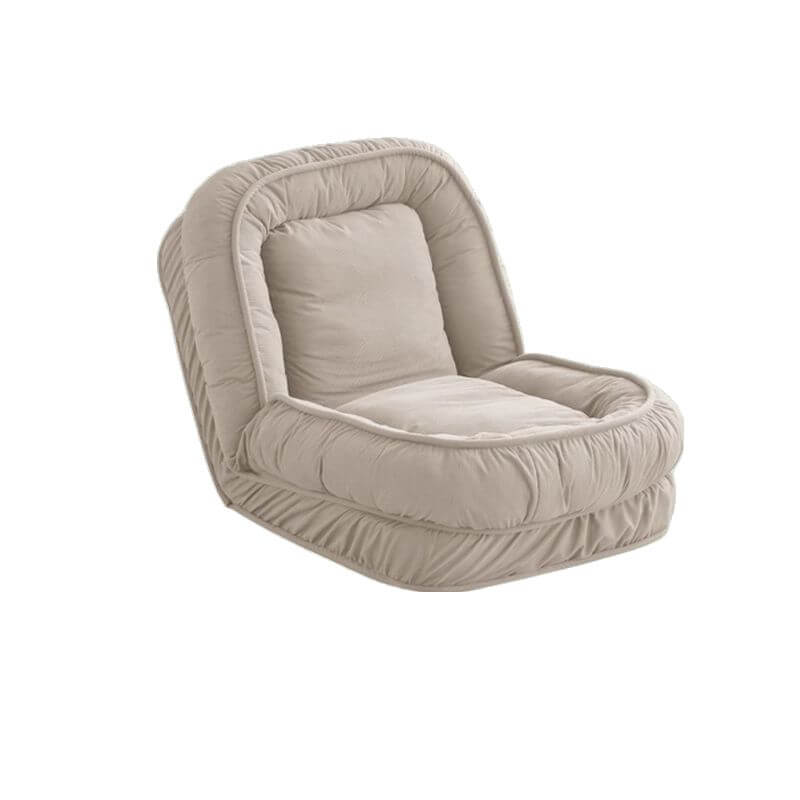 Stylish Solid Color Side Chair with Removable Cushion Back & Cotton Filling - Ivory, Green, Sepia - Perfect for Living Room, Dining Room, or Office