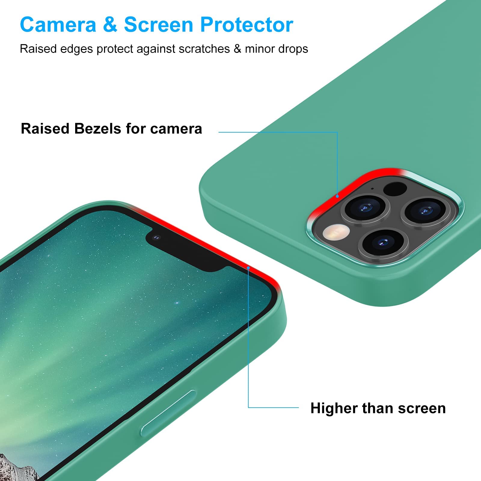 Magnetic Case for iPhone 13 Pro Max 6.7 Inch | Magsafe Compatible Shockproof Hard PC Back Cover | Wireless Charging | Matte Green | Perfect for Outdoor Activities, Travel & Daily Protection