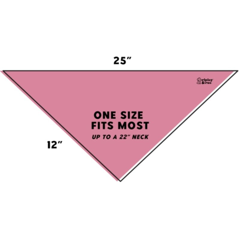Ripley and Rue Hot Girl Summer Dog Bandana - Stylish & Comfortable Pet Bandana for Summer Outings, Beach Trips, and Dog Park Adventures