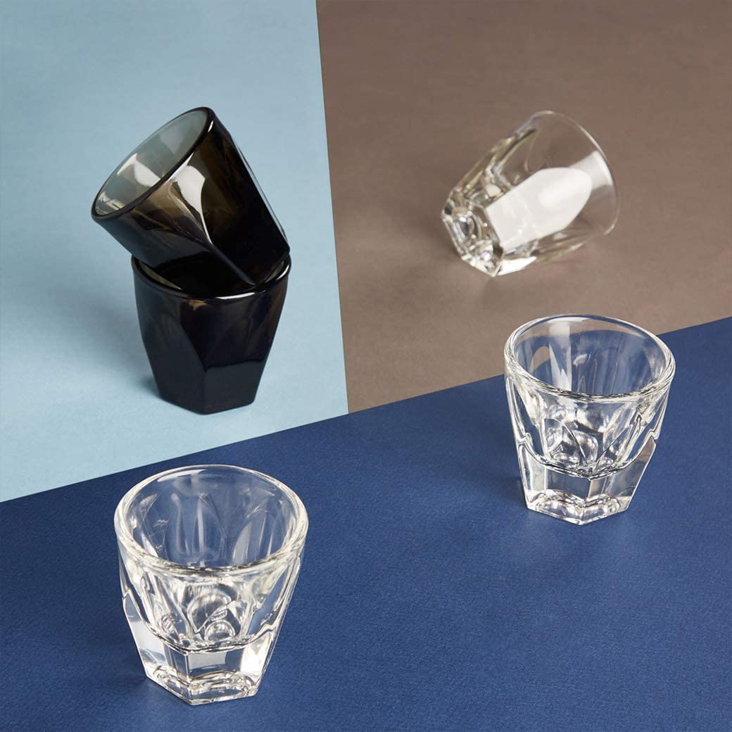 notNeutral Vero Glass Smoke Tumbler (6-Pack, 4.25 oz) - Perfect for Coffee, Tea, and Cocktails at Home, Office, or Outdoor Gatherings