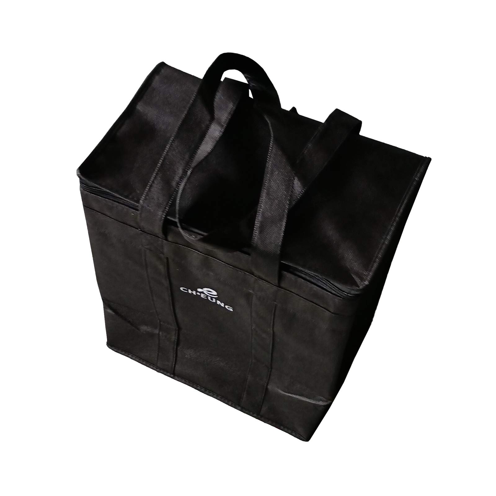 Eco-Friendly CHEUNG Reusable Grocery Bags - Durable Shopping Tote with Sturdy Handles (Black) - Perfect for Groceries, Farmers Markets & Beach Trips