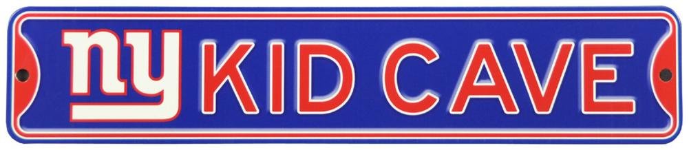 NFL Football KID CAVE 16-Inch Mini Street Sign - Solid Steel Metal Wall Decor for Kids Room, Game Room & Sports Bedroom - Perfect Football-Themed Gift for Young Fans | Ideal for Sports Decor, Birthday Presents & Man Cave Accessories