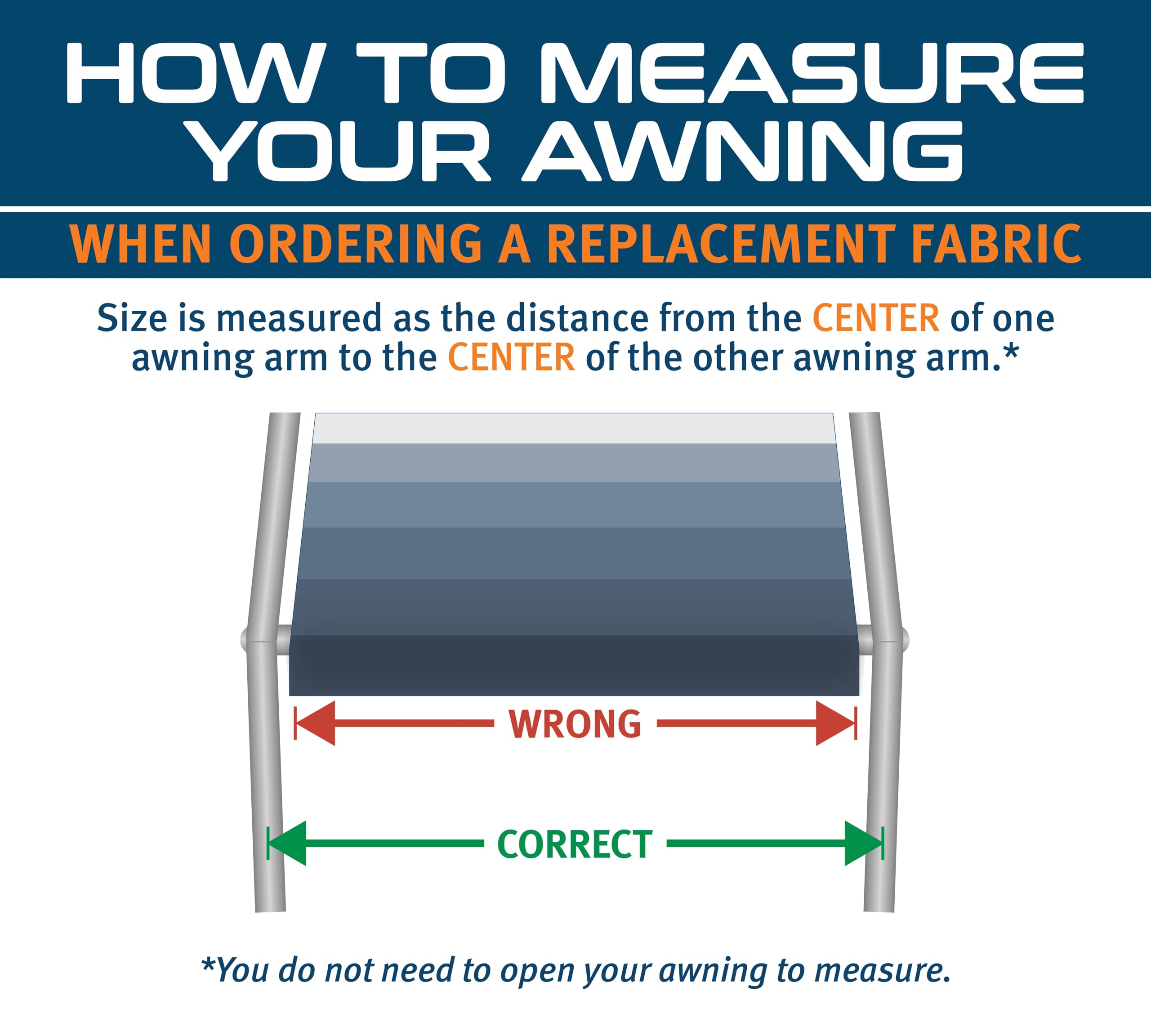 Premium RV Awning Replacement Fabric - 20ft Durable Vinyl Canopy (19'2