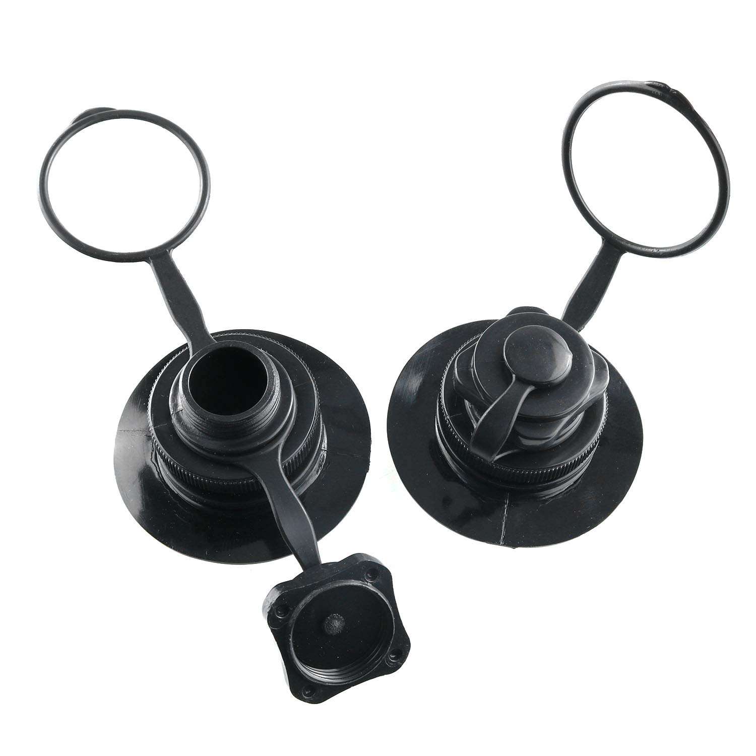 2-Pack Spiral Air Nozzle Boston Valve Replacement - Universal Fit for Inflatable Boats, Kayaks, Rafts & Water Sports Equipment - Perfect for Quick Inflation/Deflation of Canoes, Paddle Boards & Pool Floats