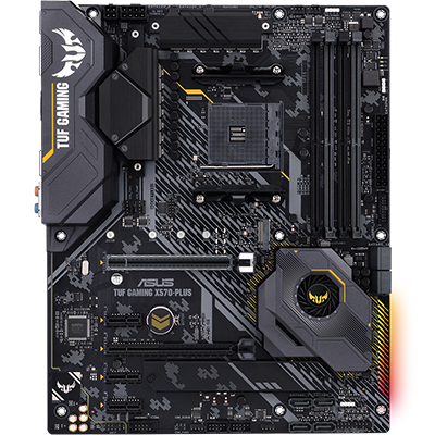 ASUS TUF Gaming X570 PLUS (Wi-Fi) AMD AM4 ATX Motherboard - Ryzen 3000 & 5000 Ready, PCIe 4.0, Dual M.2, USB 3.2 Gen2 - Perfect for Gaming PC Builds & High-Performance Workstations