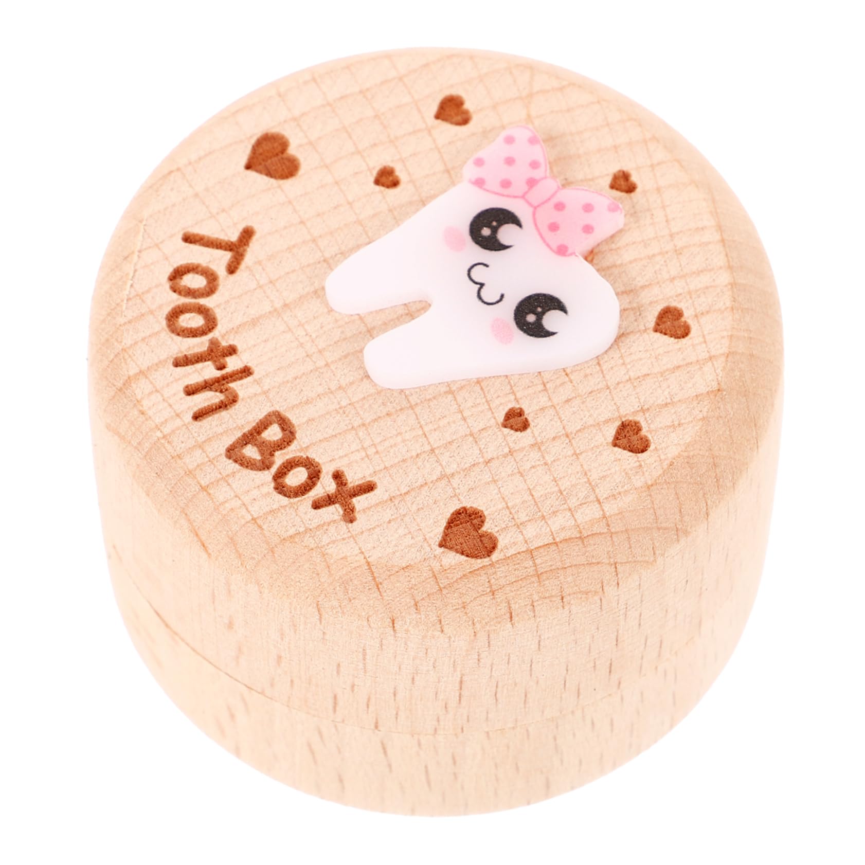 Toyvian 5-Piece Wooden Tooth Fairy Box Set - Decorative Tooth Holder for Kids' Baby Teeth Collection | Perfect for Tooth Fairy Gifts, Memory Keepsakes & Nursery Decor