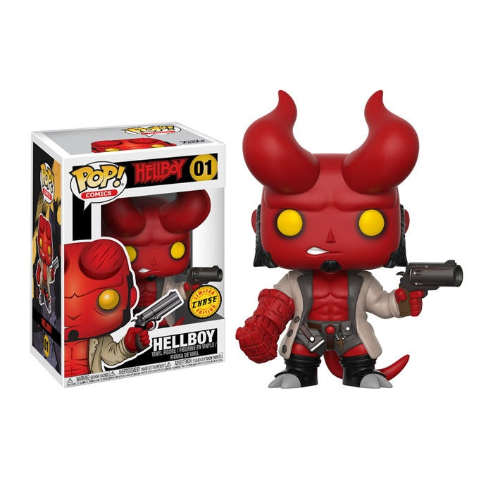 Hellboy Pop! Vinyl Figure - Exclusive Chase Edition - Collectible Comic Book Character - Perfect for Display, Gifts & Pop Culture Collections