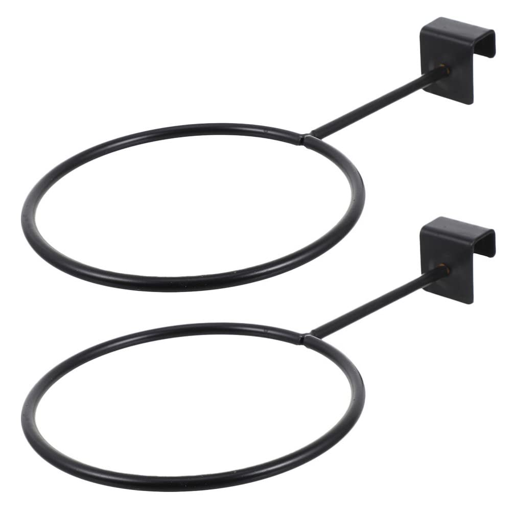 2pcs Metal Ball Rack - Wall Mount Basketball & Volleyball Holder for Sports & Fitness