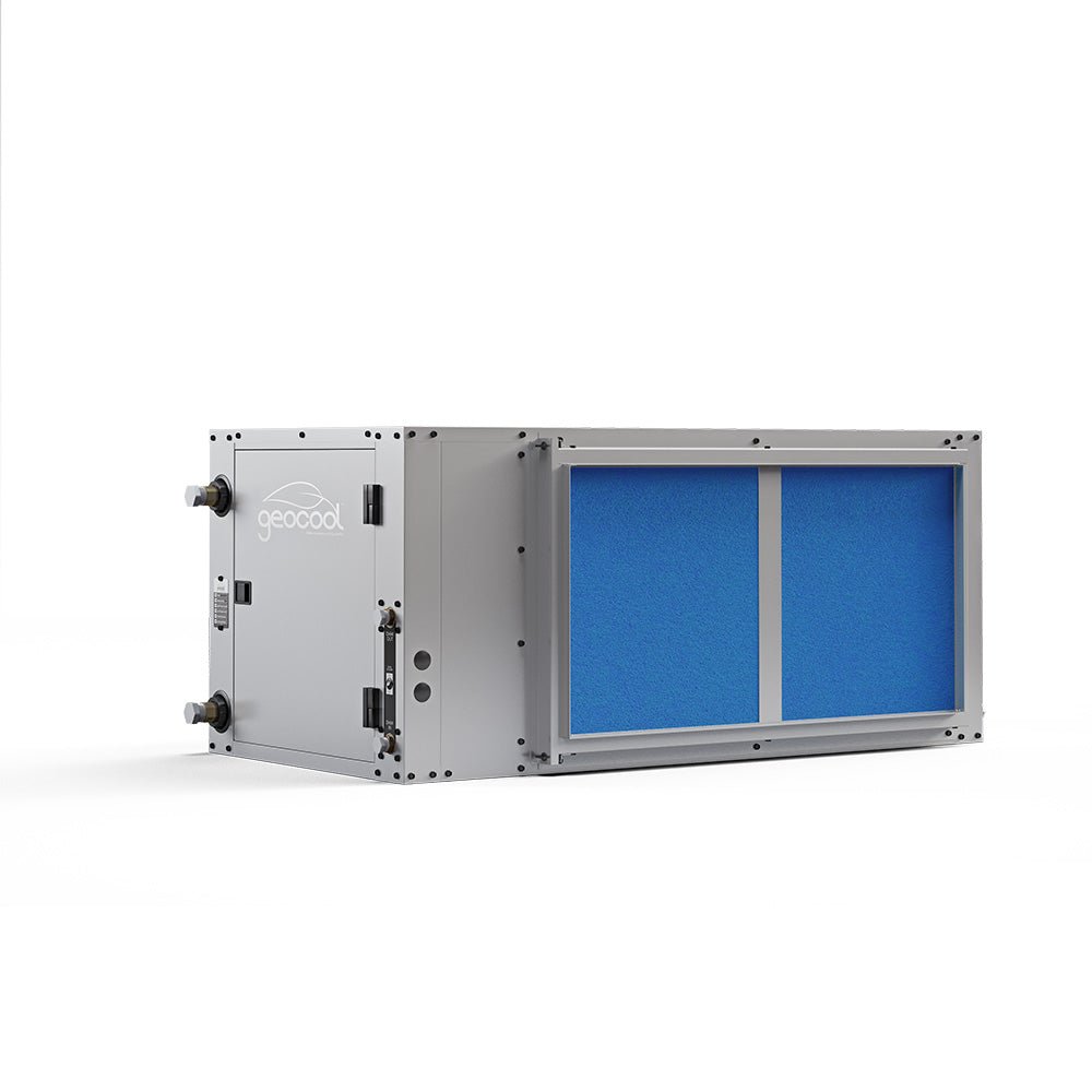 24K BTU Horizontal Two Stage 230V 1 Phase 60Hz CuNi Coil Right Return Air Conditioner - High Efficiency Cooling for Large Commercial Spaces, Warehouses & Industrial Buildings