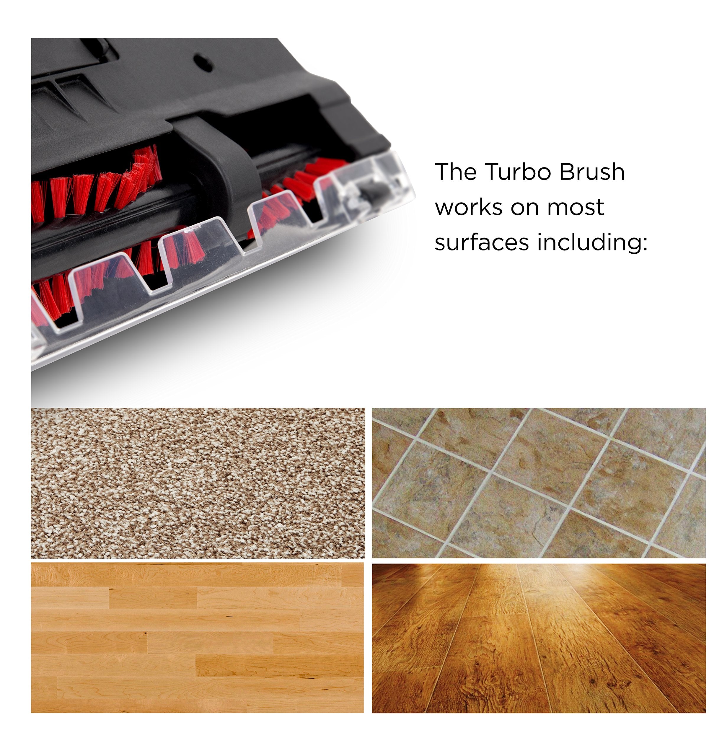 Duronic VC8 Turbo Brush VC8TB - High-Power Replacement Vacuum Cleaner Attachment for Duronic VC8 Upright Stick Vacuum | Extra Cleaning Performance for Carpets & Hard Floors | Perfect for Pet Hair Removal & Deep Cleaning
