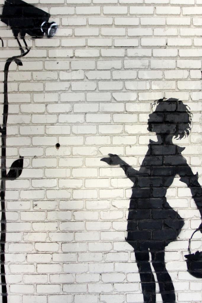 Banksy Flower Girl Street Art Print - Modern Graffiti Wall Art Poster 16x24 - Perfect for Urban Home Decor & Office Wall Art
