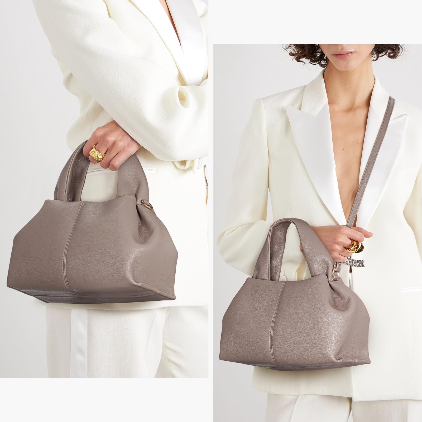 Stylish Women's Crossbody Shoulder Bag - Juoxeepy Chic Dumpling Cloud Satchel Purse for Everyday Use, Work, Travel & Date Night