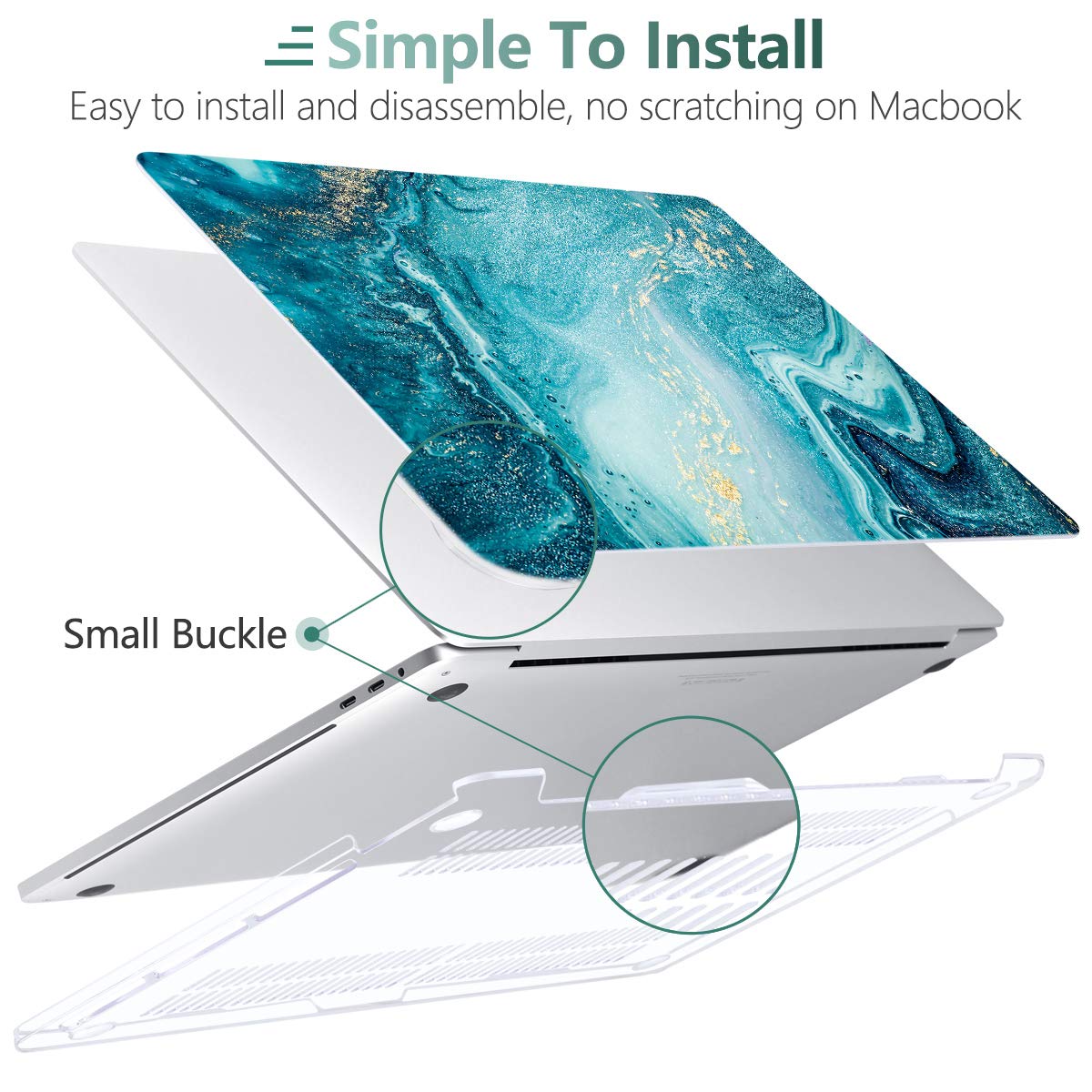 DONGKE Hard Plastic Case for MacBook Pro 16 inch (2019-2020 Model A2141) - Slim Protective Shell Cover Compatible with MacBook Pro 16