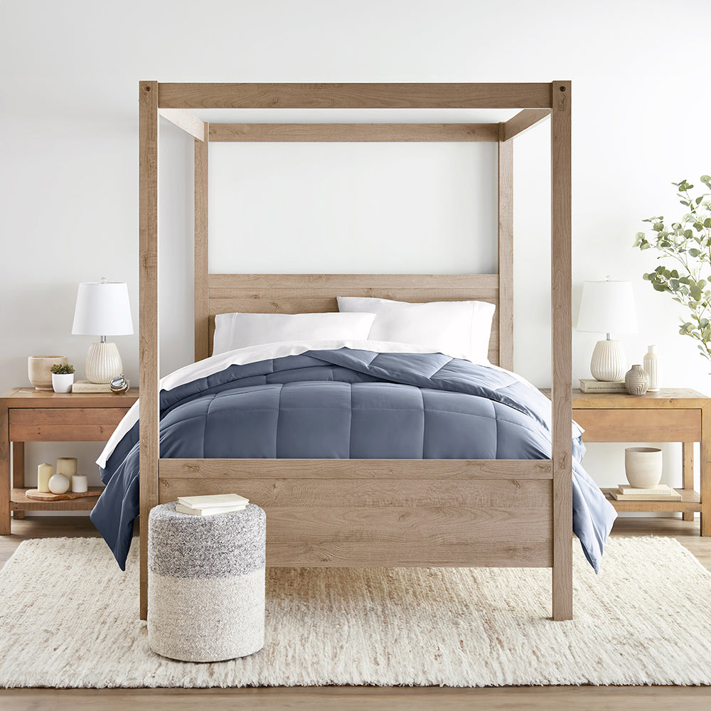 Premium Solid Down Alternative Comforter - Hypoallergenic & Breathable All-Season Bedding for Cozy Sleep - Perfect for Master Bedroom, Guest Room & Dorm