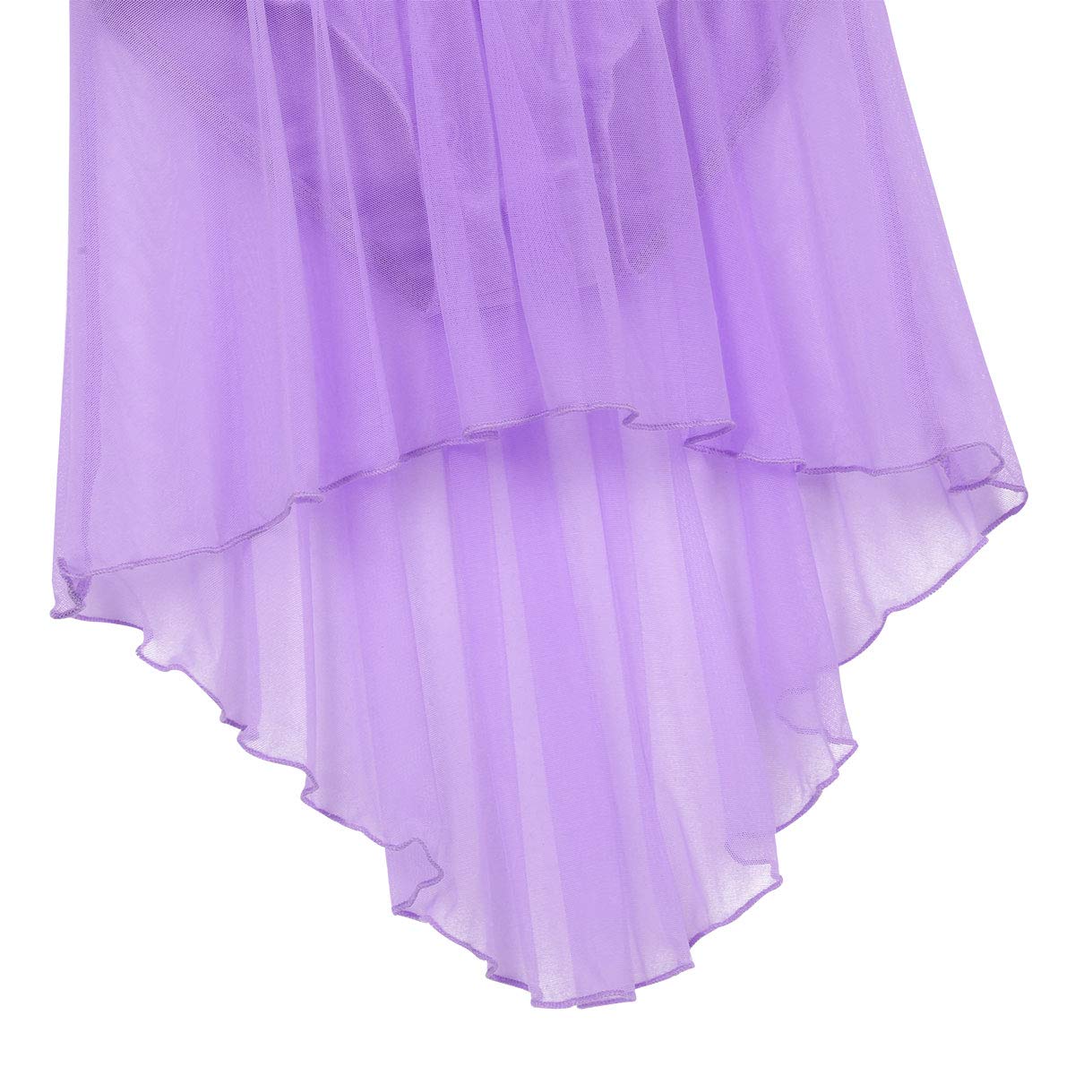 Aislor Girls Lyrical Dance Dress Set - Stretchy Crop Top with Asymmetrical Skirt for Ballet, Jazz & Modern Dance Performance Costumes | Perfect for Recitals, Competitions & Dance Classes