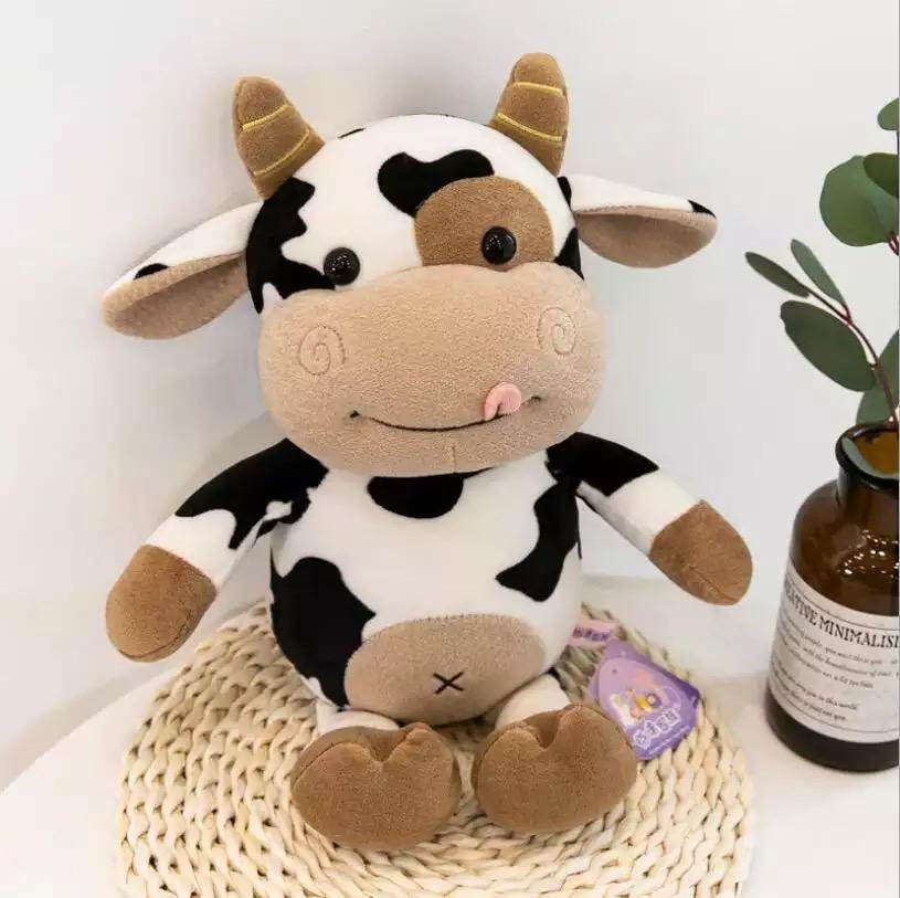 Cali the Stuffed Cow Plush Toy - Soft & Cuddly Animal Plushie for Kids, Babies & Adults | Perfect for Nursery Decor, Birthday Gifts & Comfort Companions