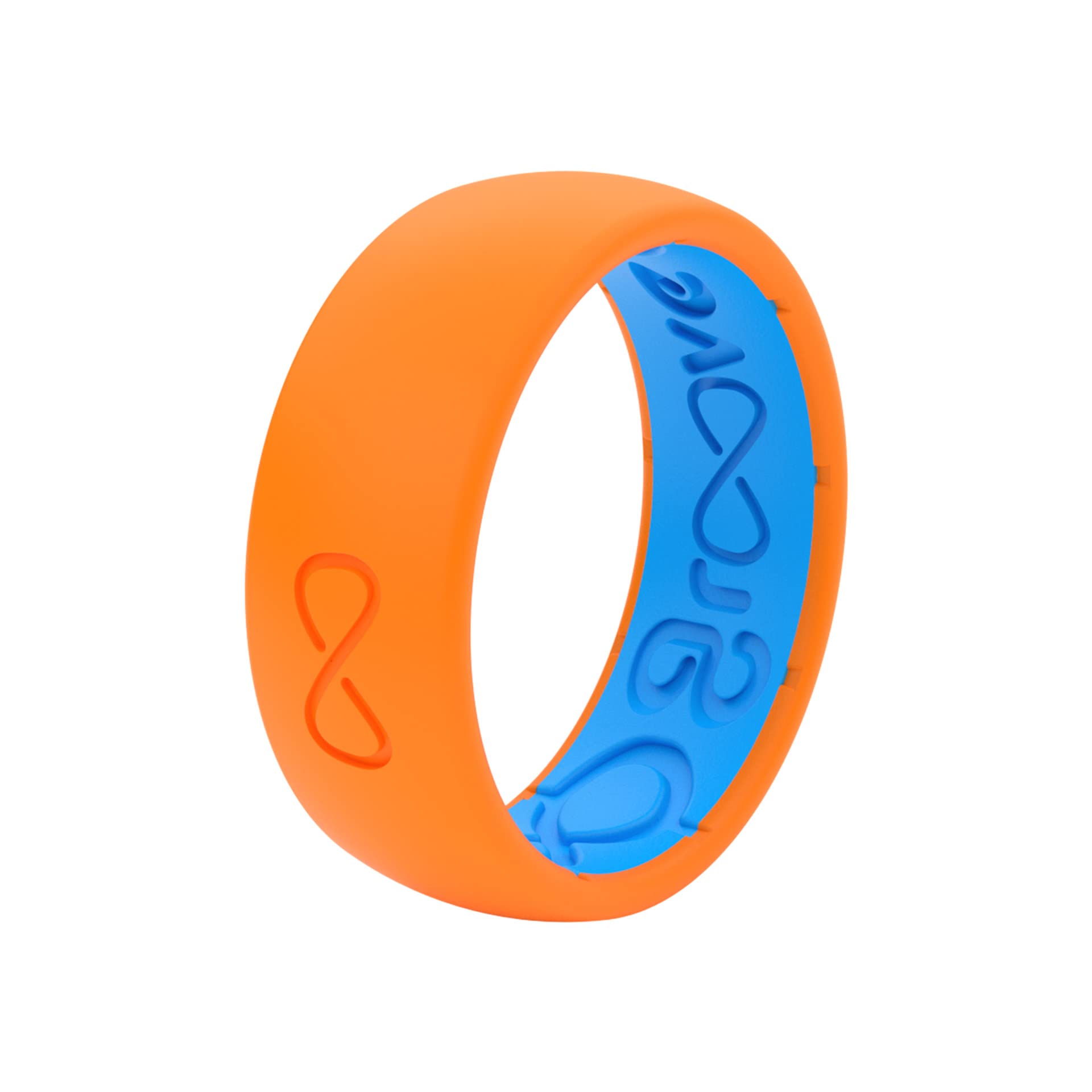 Groove Life Solid Silicone Ring for Men - Breathable Rubber Wedding Band with Lifetime Warranty, Unique Comfort Fit Design - Perfect for Active Lifestyles, Gym, Swimming & Outdoor Adventures