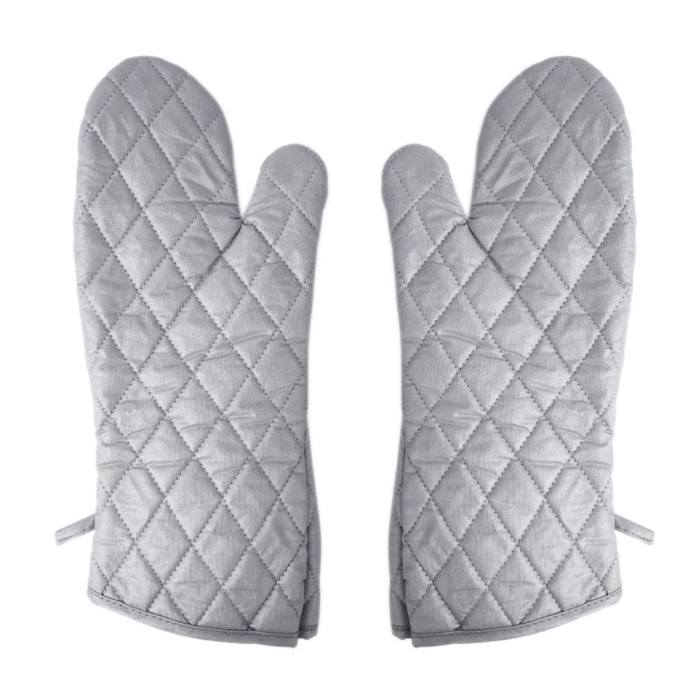 **Hemoton Heat-Resistant BBQ Gloves - 1 Pair Oven Mitts for Grilling, Baking & Cooking - Anti-Scald Kitchen Mittens for Outdoor BBQ, Pot Handling & Baking - Perfect for Backyard Grilling, Camping & Home Kitchen Use**
