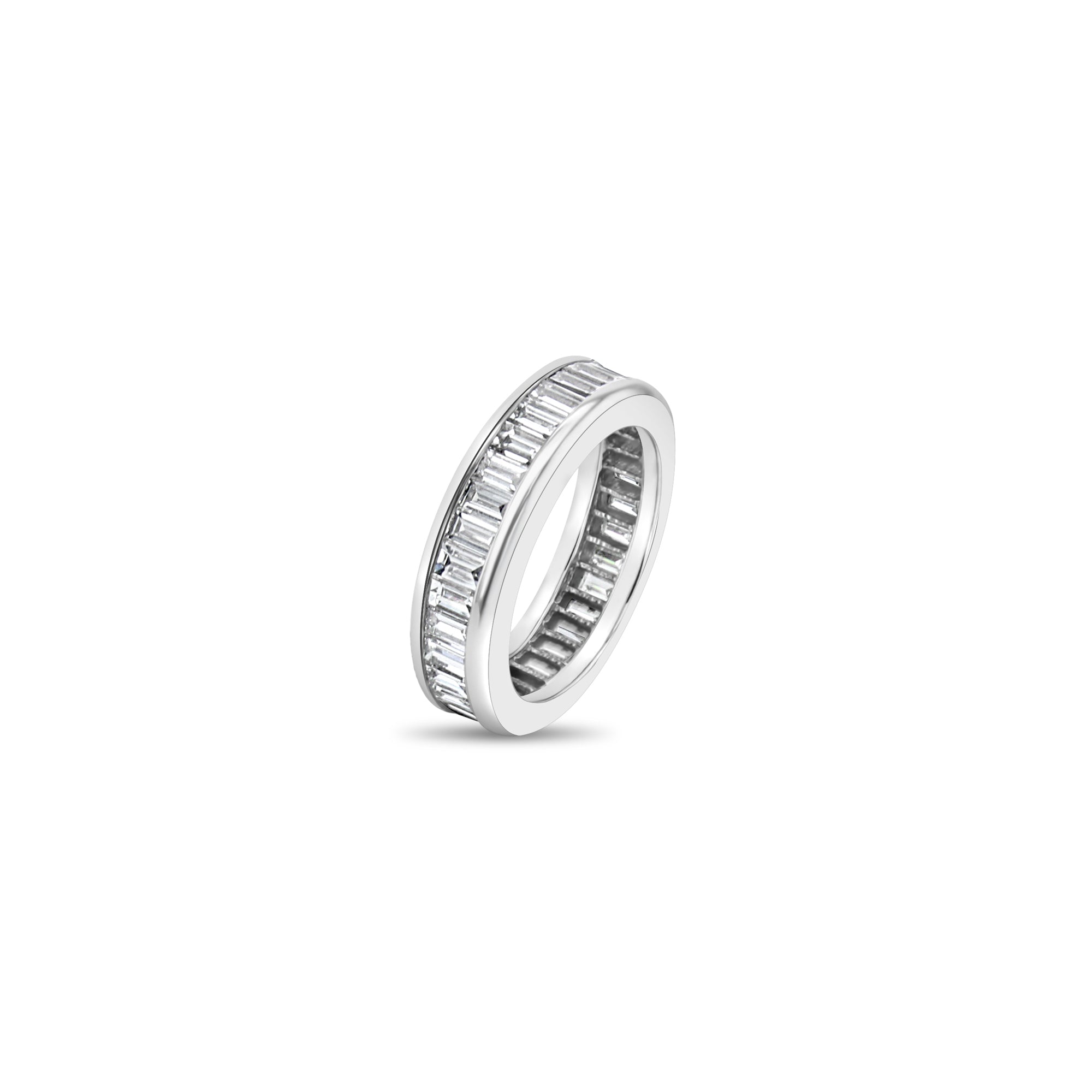 3 Carat Baguette Cut Diamond Eternity Wedding Band Ring - 14K White Gold for Women - Perfect for Anniversaries, Engagements & Special Occasions