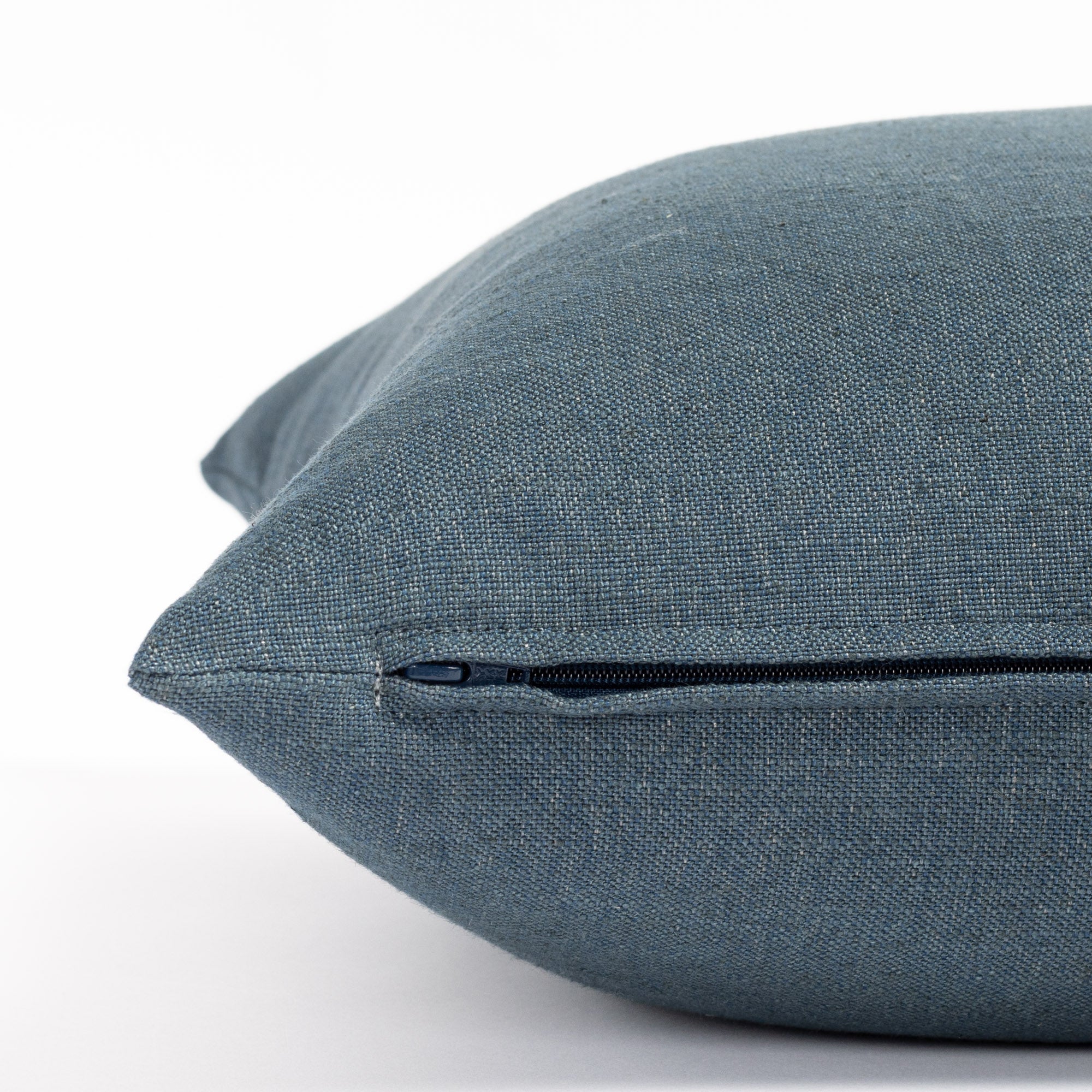 Premium Oxford 22x22 Inch Decorative Throw Pillow Cover - Indigo Blue - Soft & Durable Cotton Fabric for Sofa, Bed, Couch - Home Decor & Living Room Accent