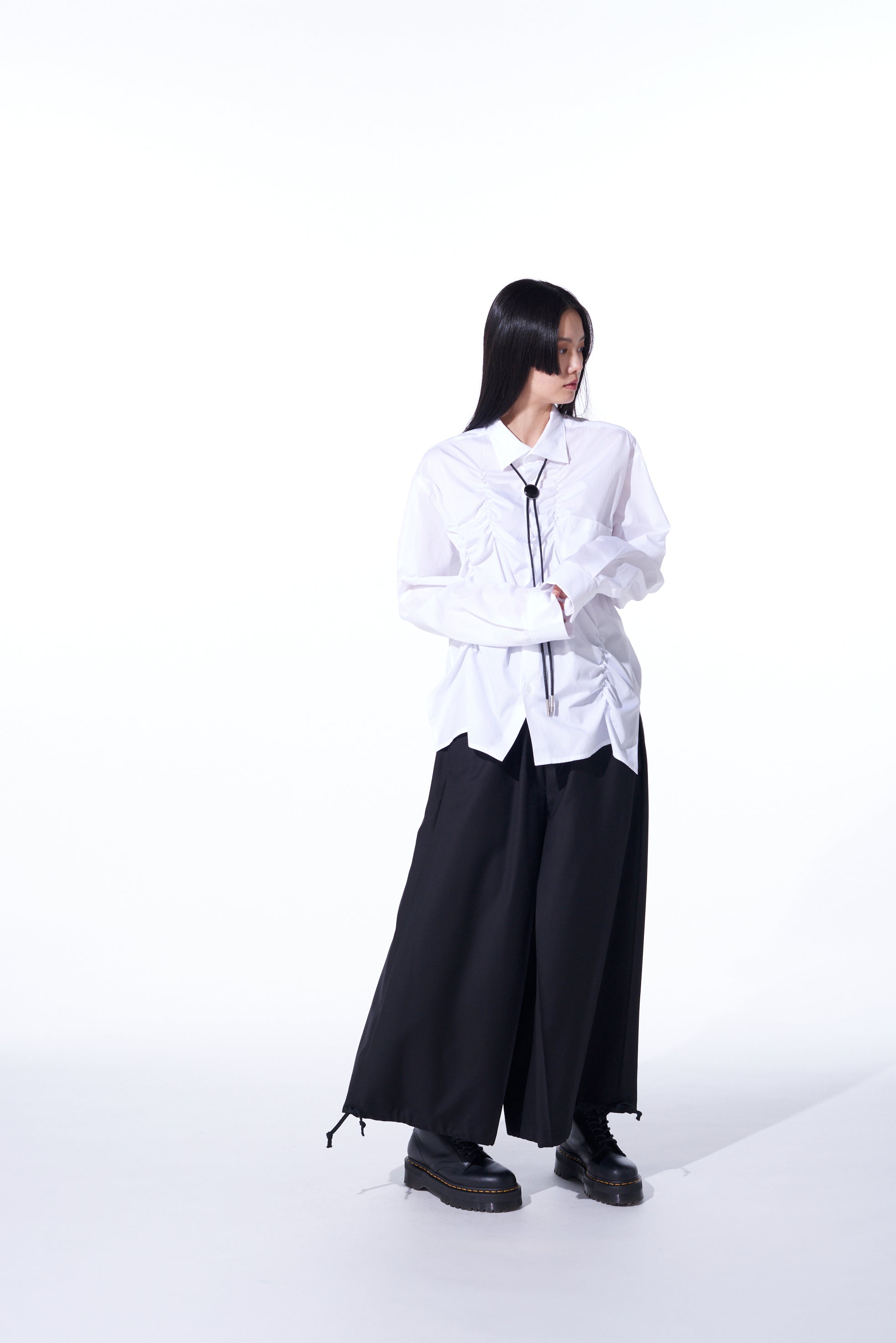 Cotton Broadcloth Shirring Design Shirt for Women | Comfortable & Stylish Blouse for Casual Wear, Office & Summer Outfits