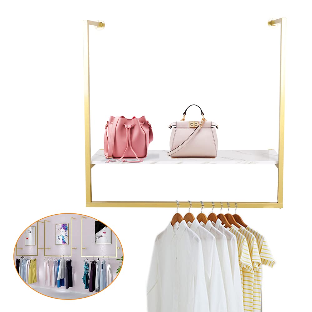 CNCEST F-Shaped Wall Mounted Clothes Drying Rack - Heavy Duty Metal Space Saving Laundry Hanger for Balcony, Bathroom, Patio & Bedroom - Perfect for Small Apartments, Dorm Rooms & Tight Spaces