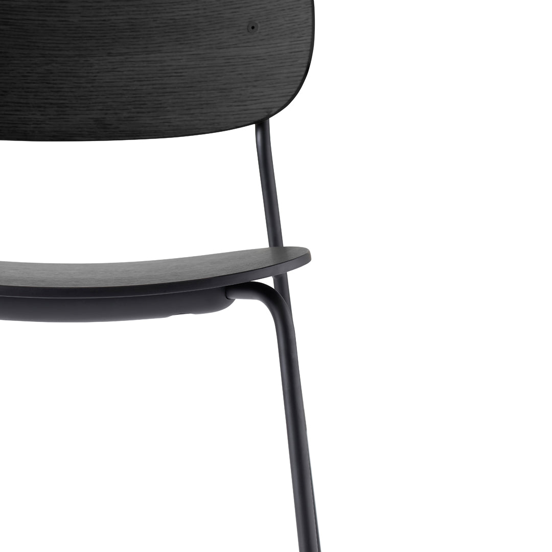 Co Dining Chair - Stackable Modern Kitchen & Dining Room Chair for Home & Restaurant Use