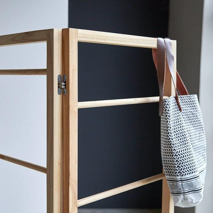 Multi-Tier Wooden Freestanding Towel Rack Stand with Shelf - Bathroom, Bedroom, Gym & Kitchen Hand Towel Holder | Space-Saving Ladder Design for Home & Spa Use