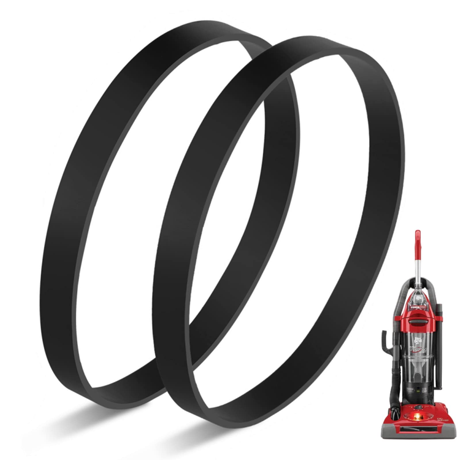 Dirt Devil Vacuum Belts - 2 Pack for Ultra Vision Turbo Cleaner | Home Cleaning