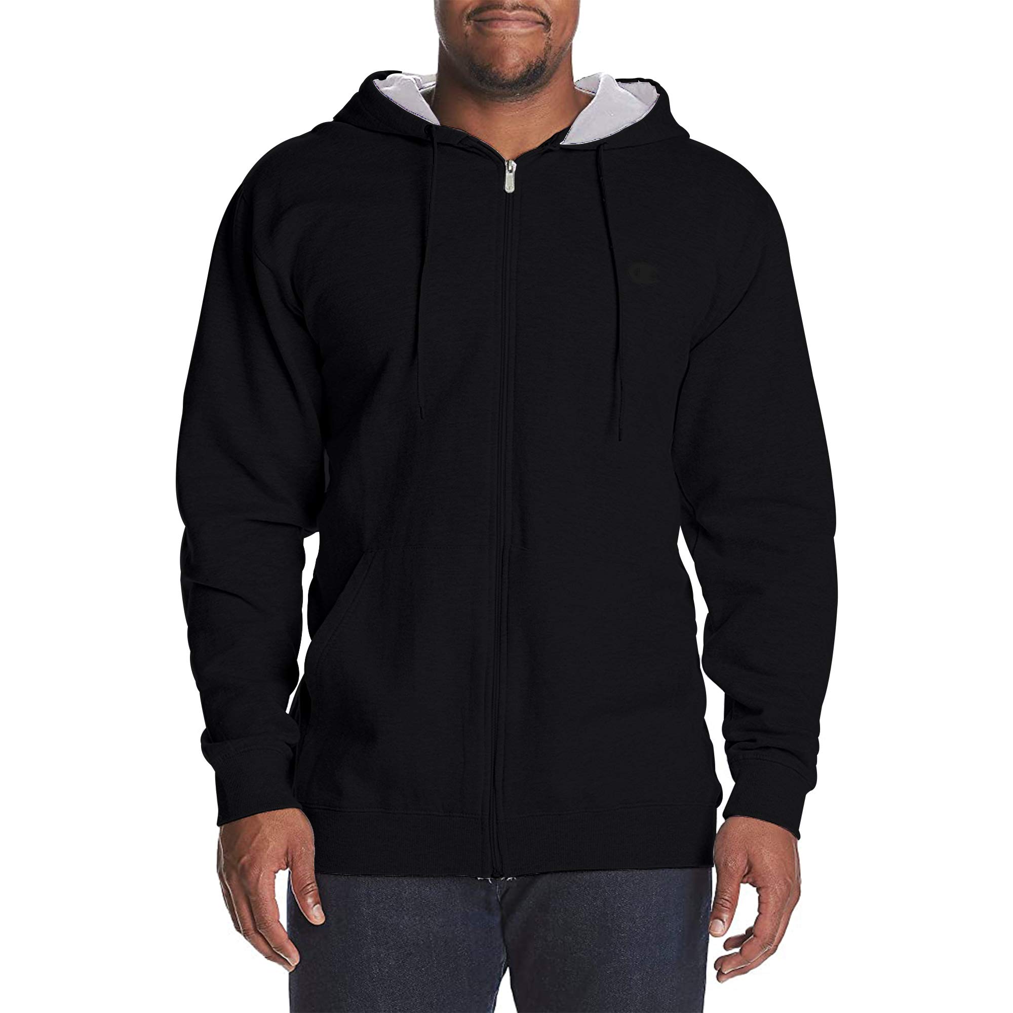 Champion Big and Tall Men's Fleece Zip-Up Hoodie Jacket - Warm & Comfortable Pullover for Casual Wear, Gym, and Outdoor Activities