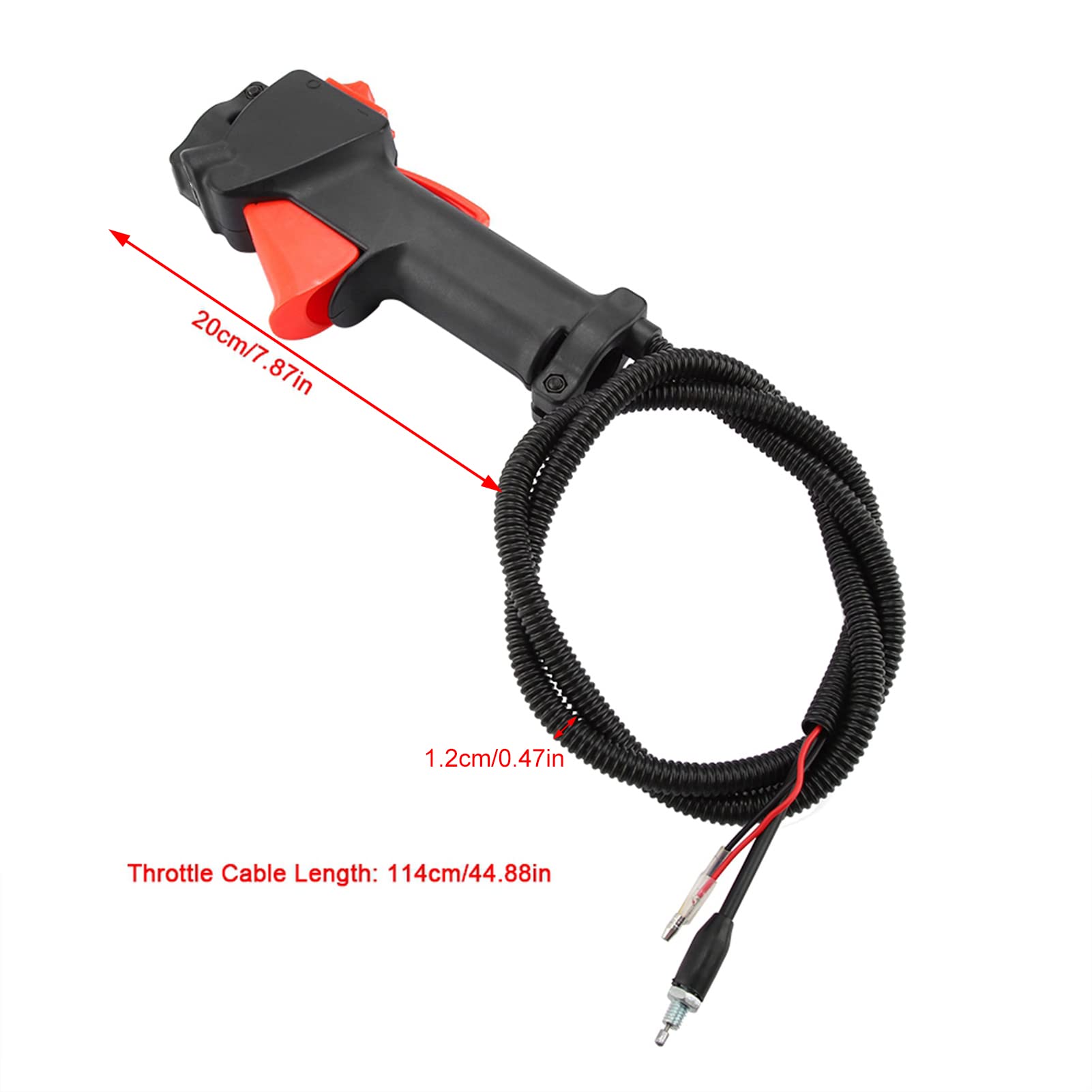 26mm Lawn Trimmer Throttle Trigger Cable - Replacement Handle Switch for Lawn Mowers, Brush Cutters & Strimmers - Durable Irrigation Machine Accessory Tool for Gardening & Landscaping