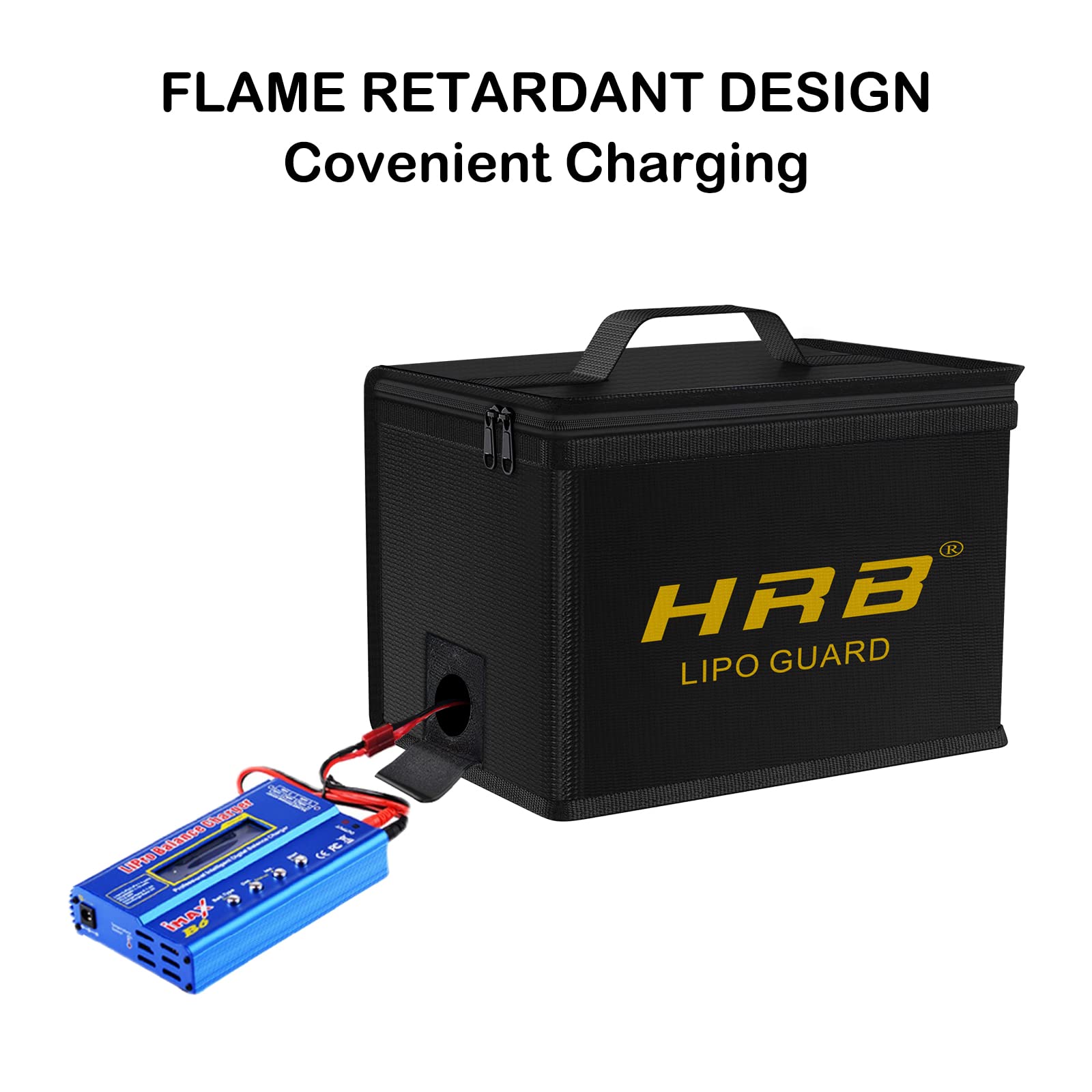 Fireproof Lipo Battery Bag - Safe Storage for RC Drones & Toys