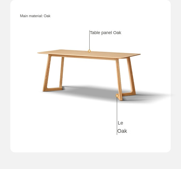 Premium Solid Oak Wood Large Office Desk - Spacious Workstation for Home & Business Use - Ideal for Writing, Studying & Remote Work
