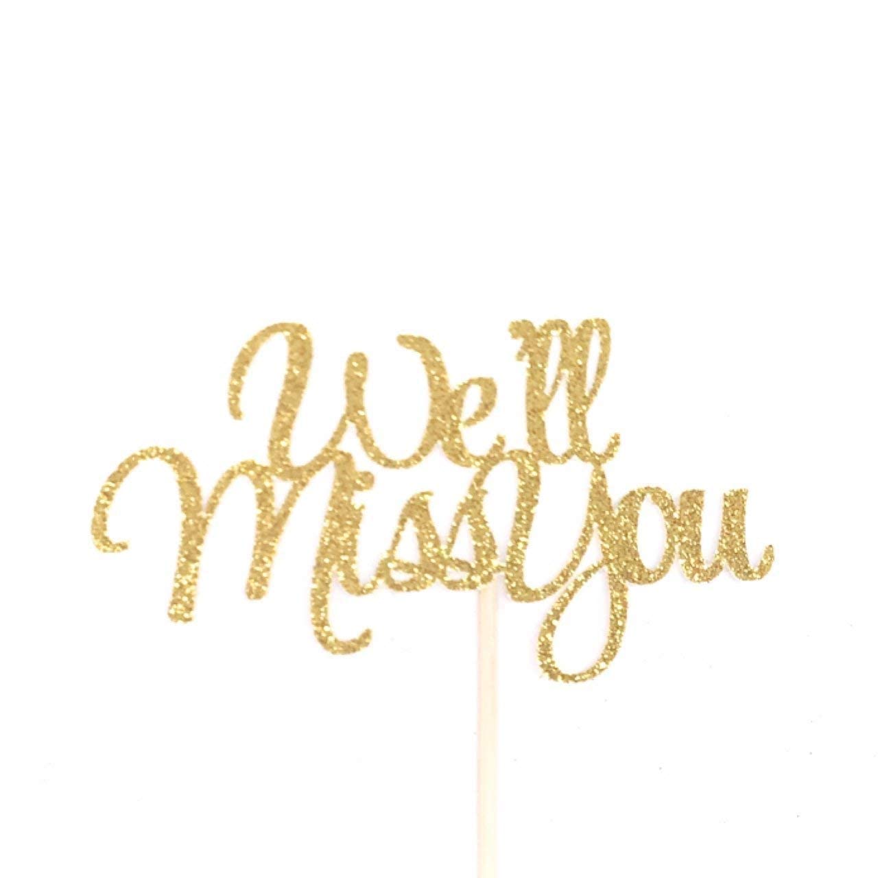 Custom Farewell Cake Topper - Perfect for Retirement, Goodbye Parties & Special Occasions | Personalized We'll Miss You Decorations for Cakes