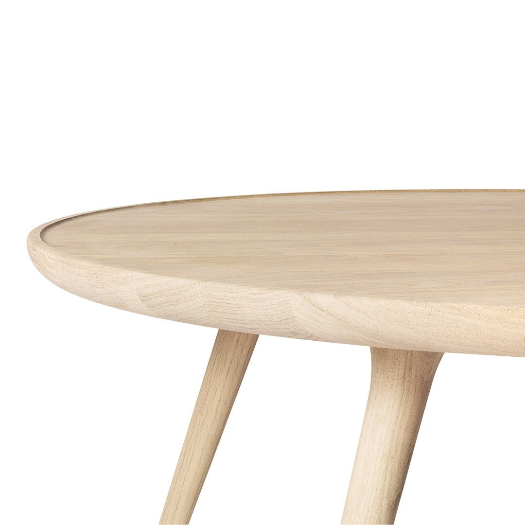 Modern Oval Accent Table - Stylish Living Room Side Table for Small Spaces, Home Decor & Coffee Table Alternative - Perfect for Apartments, Dorms & Cozy Spaces