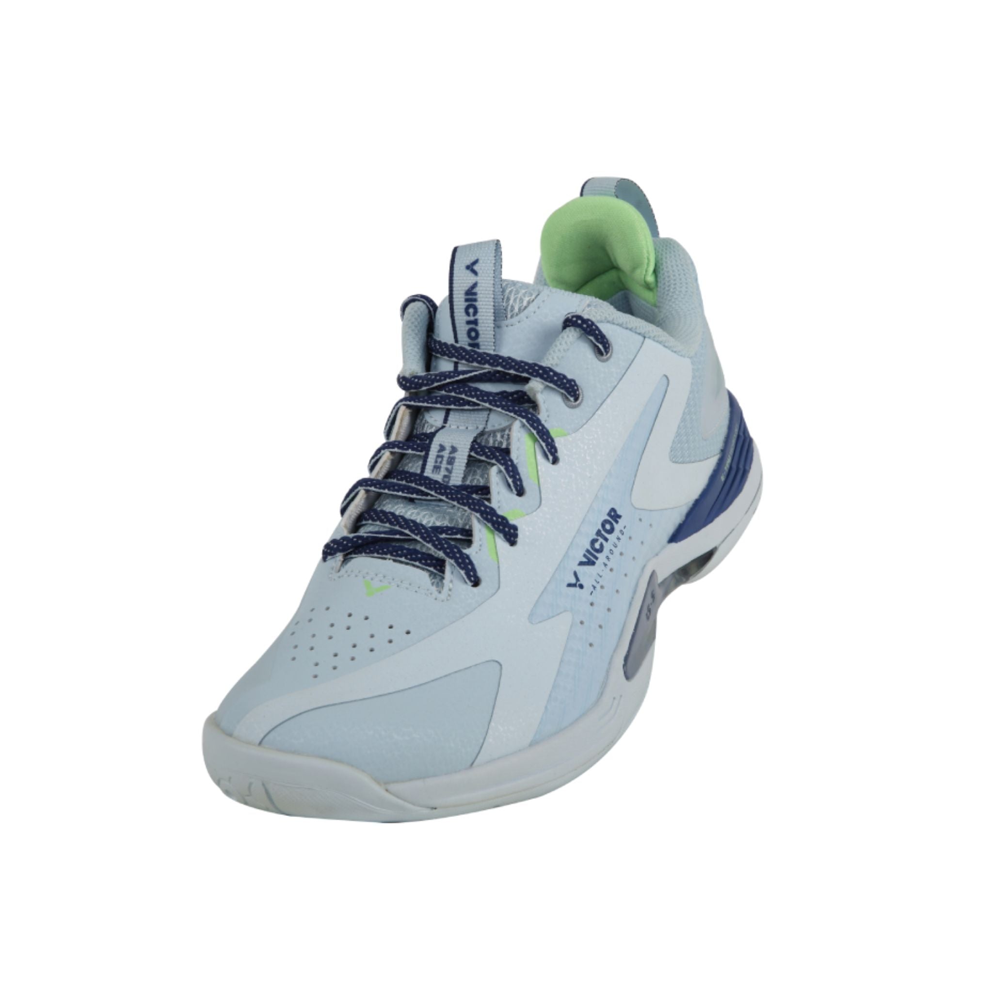 Victor A970ACE M Professional Badminton Shoes for Men - Lightweight & Breathable Court Shoes for Indoor Sports - Sky Blue - Perfect for Badminton, Tennis & Squash