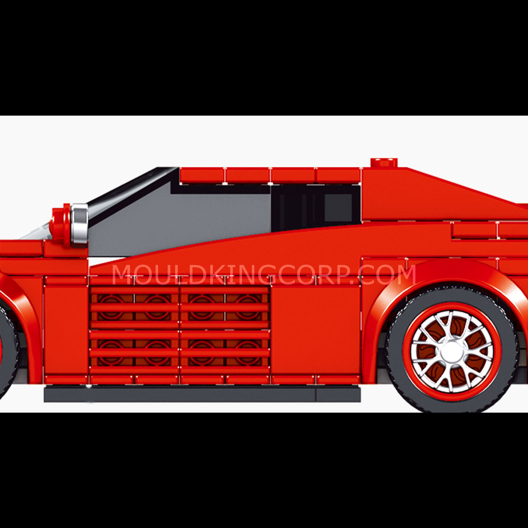 Mould King 27012S Testarossa Supercar Building Kit - 350 Pcs Model Car Set for Adults & Kids | Creative DIY Toy for Car Enthusiasts, Birthday Gifts & Home Decoration
