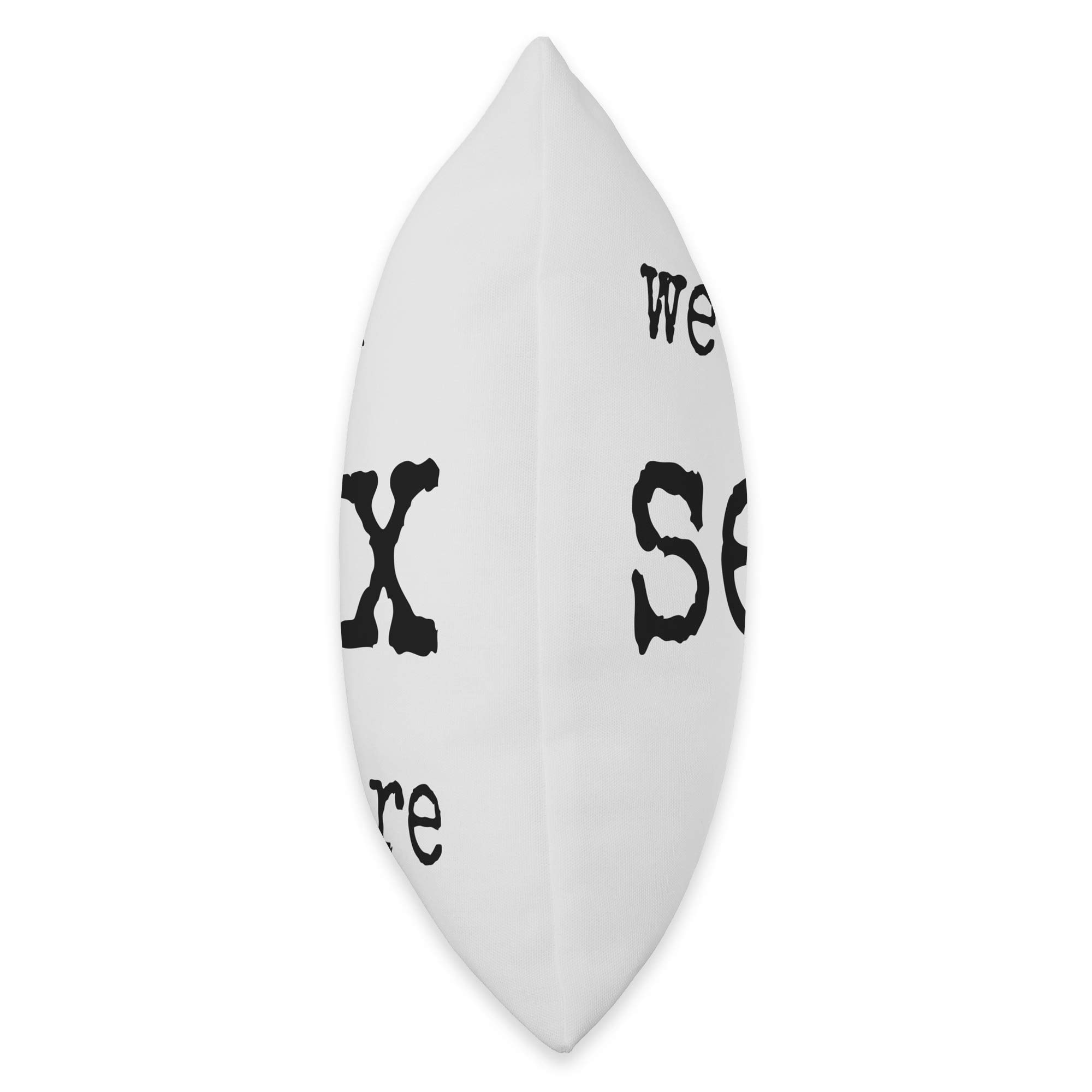 We Had Sex Here Throw Pillow - Funny Novelty Home Decor Cushion for Couples, Bedroom, Living Room & Sofa