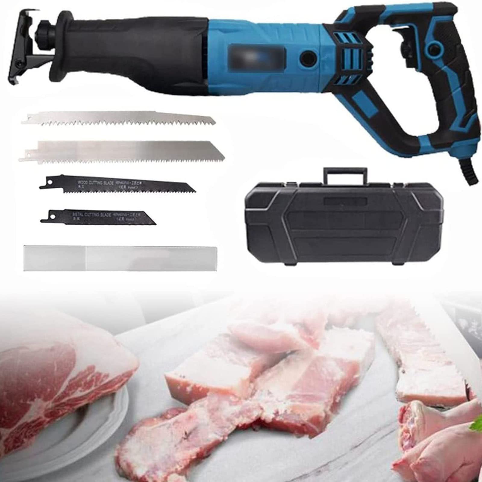 Cordless Electric Butchers Saw - 1300W Bone Cutter for Meat & Poultry | Home & Commercial Use