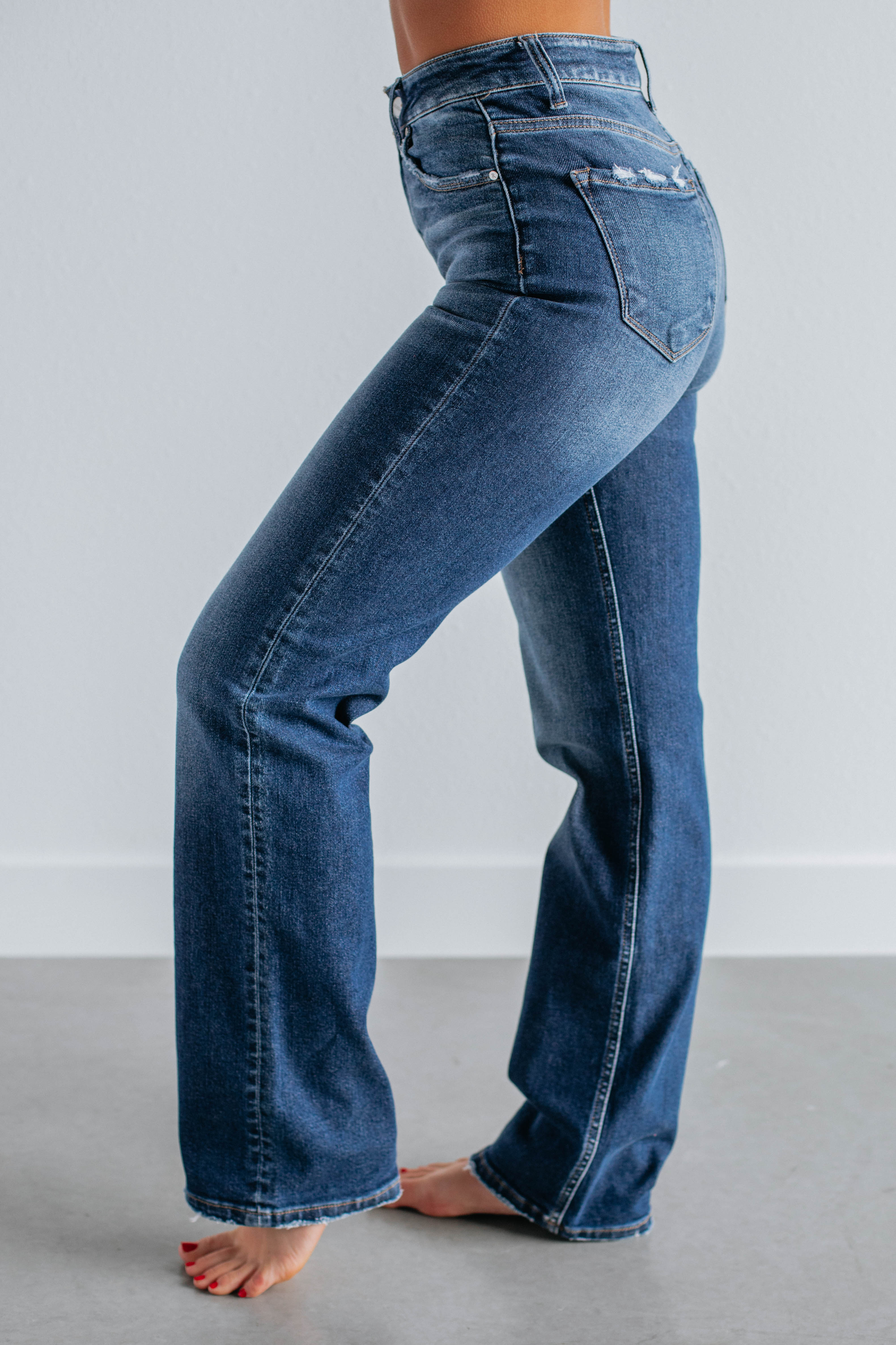Maranie Risen Jeans for Women - High Waist Skinny Jeans, Dark Wash Denim Pants - Perfect for Casual Wear, Office & Night Out