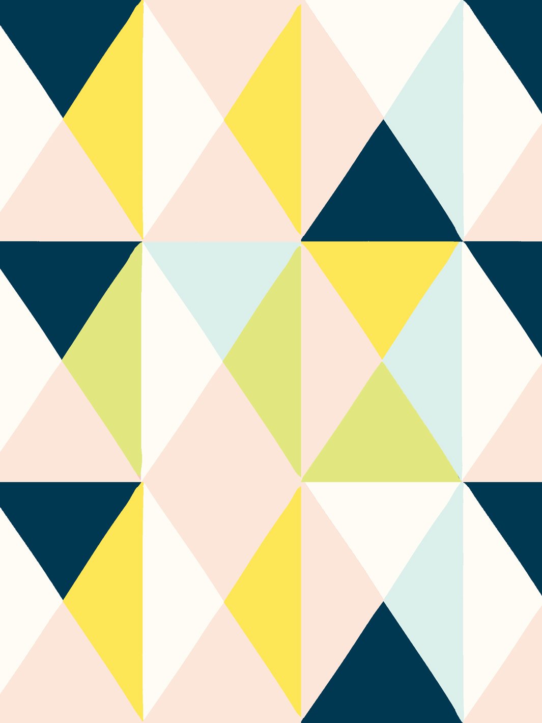 Fisher Price™ 'Geo' Navy Peach Wallpaper - Modern Geometric Peel & Stick Wallpaper for Nursery, Kids Room & Home Decor