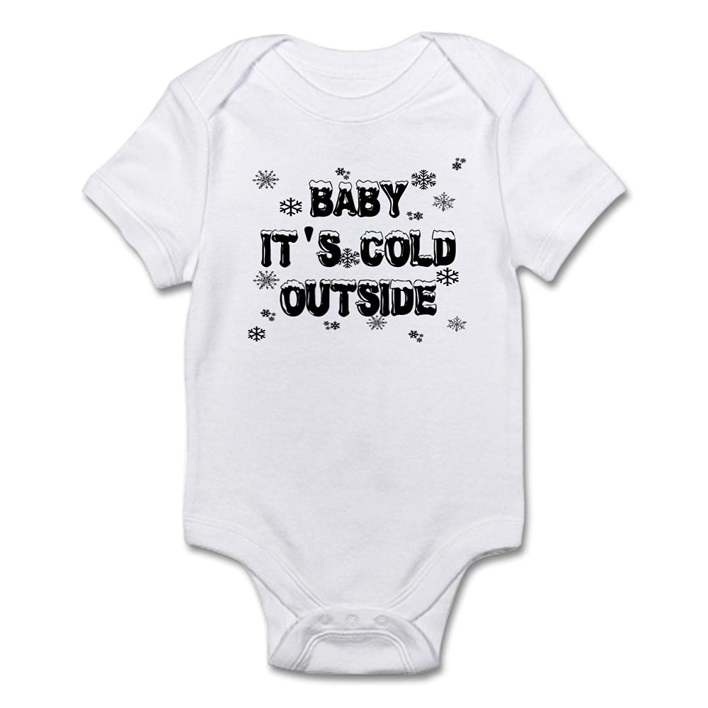 Baby, It's Cold Outside Infant Bodysuit - Cute Winter Outfit for Newborns & Toddlers - Perfect for Holiday Photos & Family Gatherings