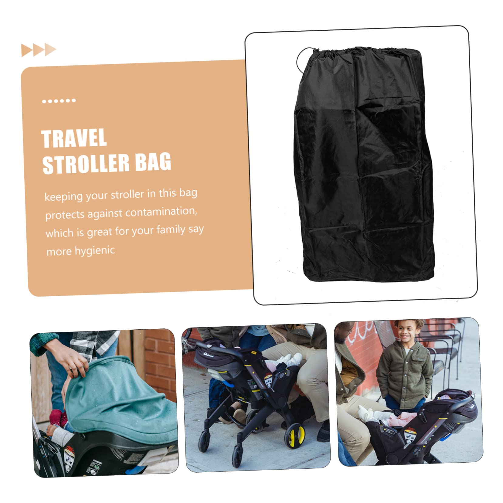 VICASKY 10pcs Travel Stroller Bags - Padded Protection Storage Organizer with Lockable Closure for Baby Strollers | Perfect for Airplane Travel, Shopping & Outdoor Adventures