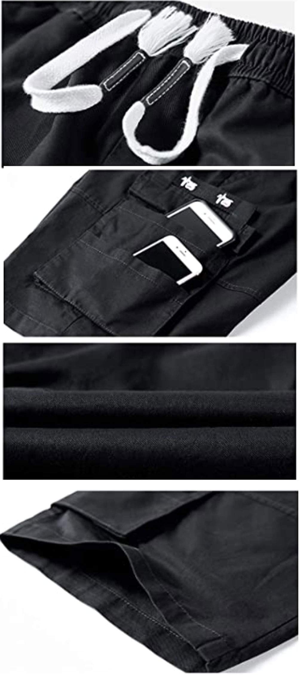 XinYangNi Women's Casual Cargo Shorts with Pockets - Elastic High Waist Drawstring Bermuda Shorts for Women | Perfect for Hiking, Travel & Summer Outdoor Activities