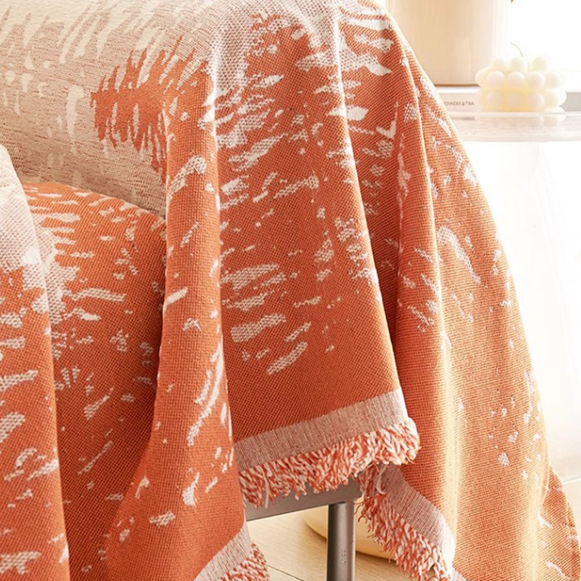Pilling Resistant Chenille Sofa Cover with Nature-Inspired Forest Horizon Design - Perfect for Living Room, Bedroom & Home Decor