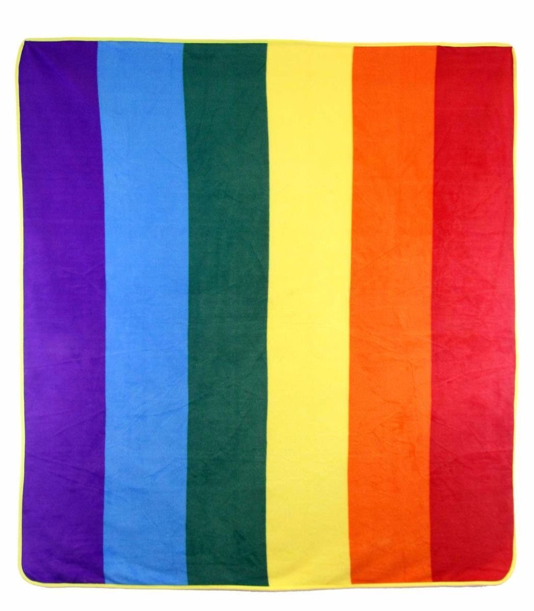 12-Pack Rainbow Gay Pride Fleece Blankets 50x60 Inches - Soft Plush Throw for LGBTQ+ Pride Events, Home Decor, and Cozy Winter Nights