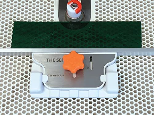 Techniglass G2 Straight Edge Guide Set - Compatible with Grinder 2 & Grinder 3 - Perfect for Glass Cutting, Stained Glass Projects & DIY Crafting